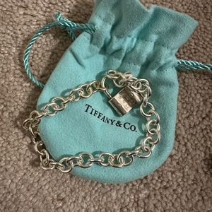 Authentic Tiffany chain bracelet with lock 925silver